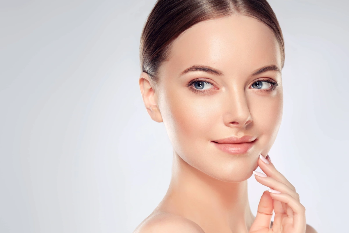 Woman showing smooth, glowing skin after Laser Genesis in Katy, TX